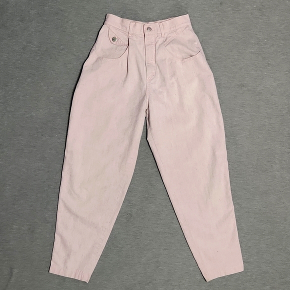RARE!! Vintage Lee Riders Pastel Baby Pink Denim High Rise Baggy